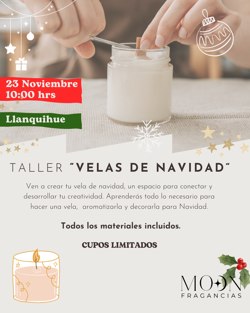 Taller velas de Navidad