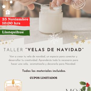 Taller velas de Navidad